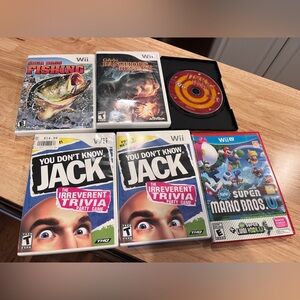 Nintendo Wii Video Games Collection with Colorful Covers